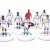 Subbuteo Andrew Table Soccer Olympique De Marseille 2017-18 Europa League kit on WSB Professional Bases